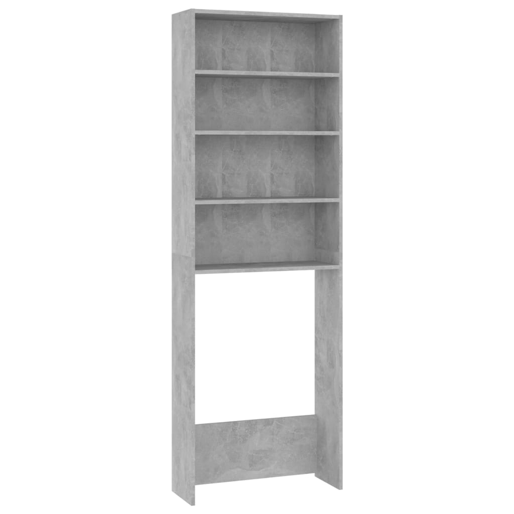 Wasmachinekast 64X24X190 Cm Betongrijs