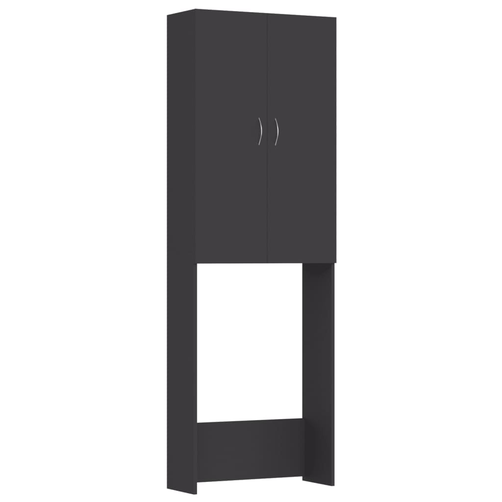 Wasmachinekast 64X25,5X190 Cm Grijs