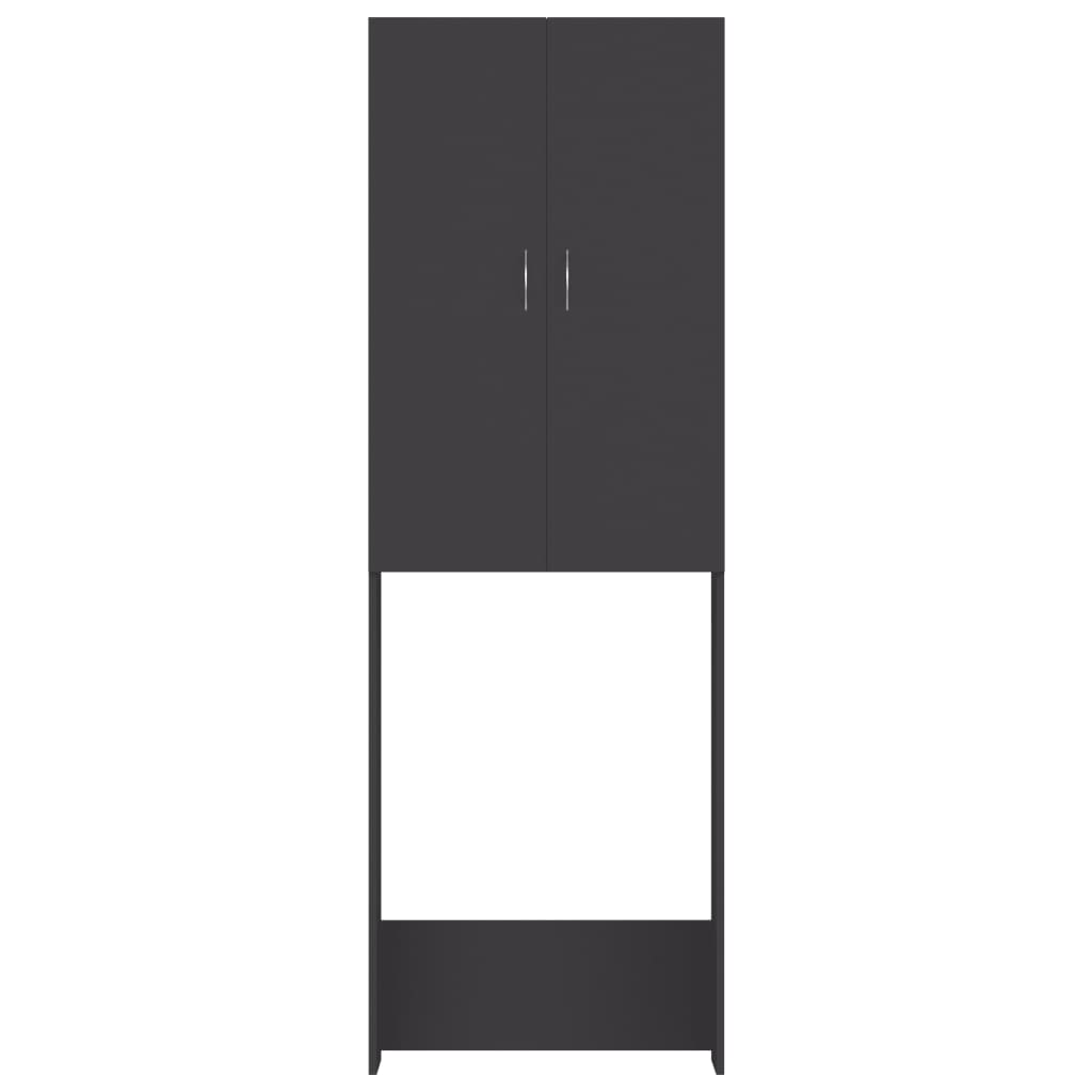Wasmachinekast 64X25,5X190 Cm Grijs