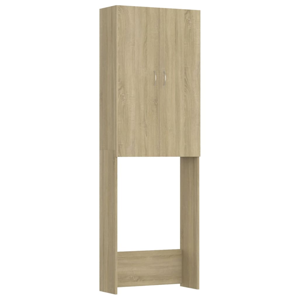 Wasmachinekast 64X25,5X190 Cm Sonoma Eikenkleurig
