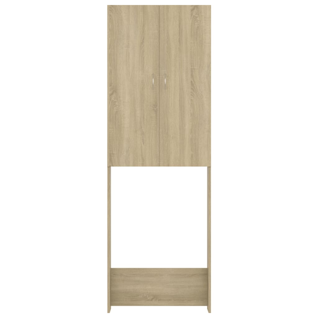 Wasmachinekast 64X25,5X190 Cm Sonoma Eikenkleurig