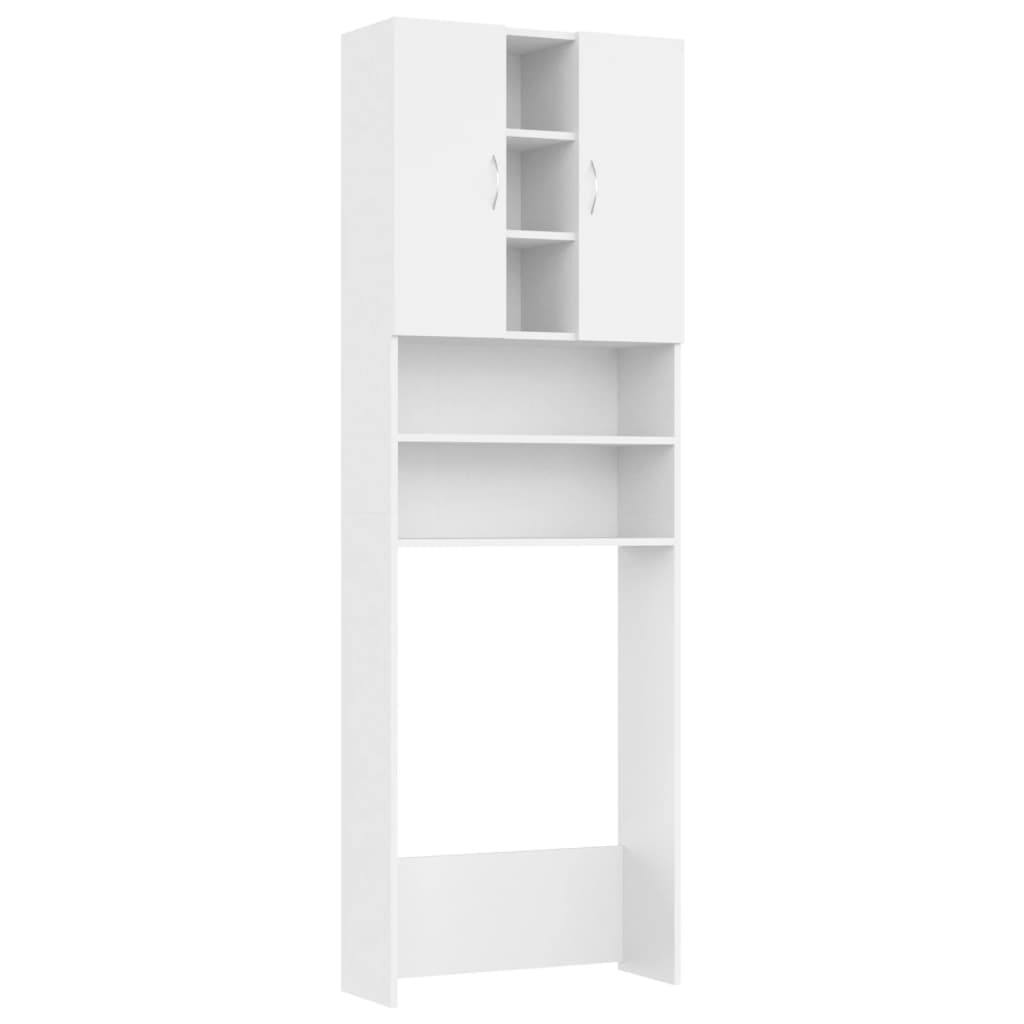 Wasmachinekast 64X25,5X190 Cm Wit