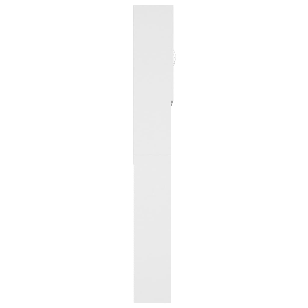 Wasmachinekast 64X25,5X190 Cm Wit