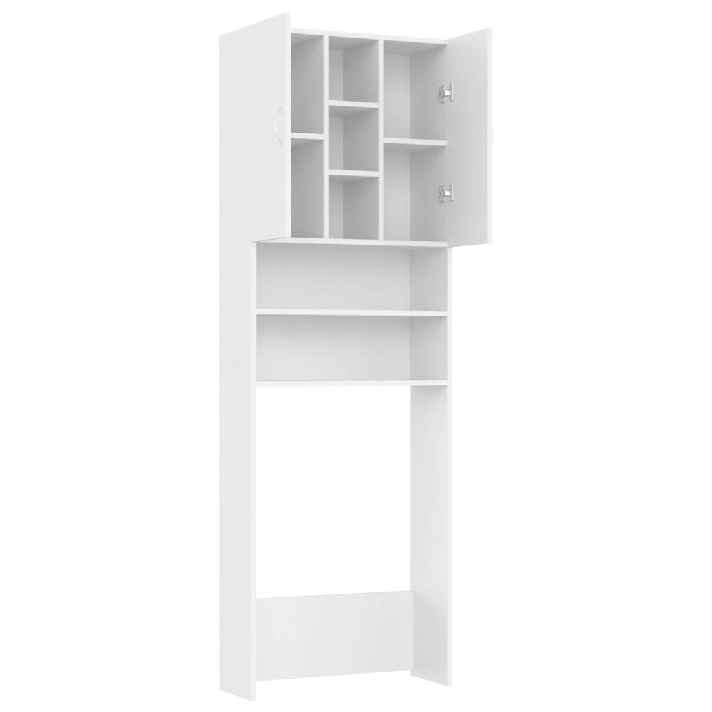 Wasmachinekast 64X25,5X190 Cm Wit