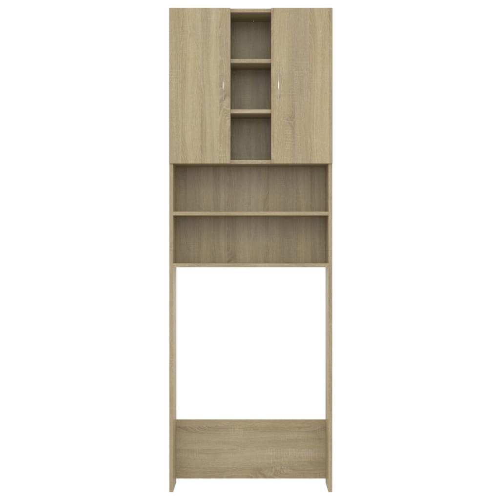 Wasmachinekast 64X25,5X190 Cm Sonoma Eikenkleurig