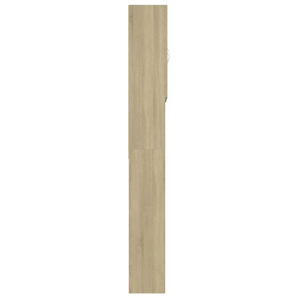 Wasmachinekast 64X25,5X190 Cm Sonoma Eikenkleurig