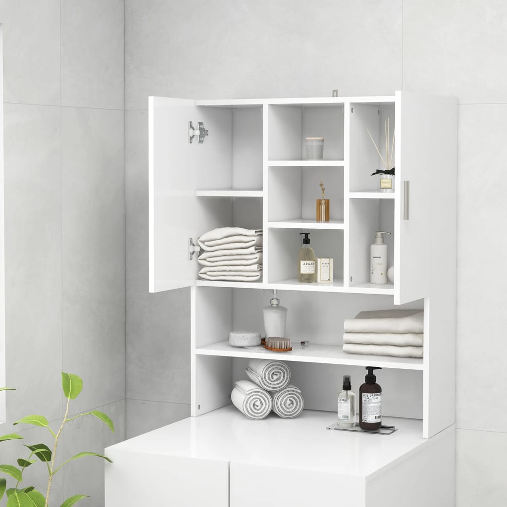 Wasmachinekast 70,5X25,5X90 Cm Wit