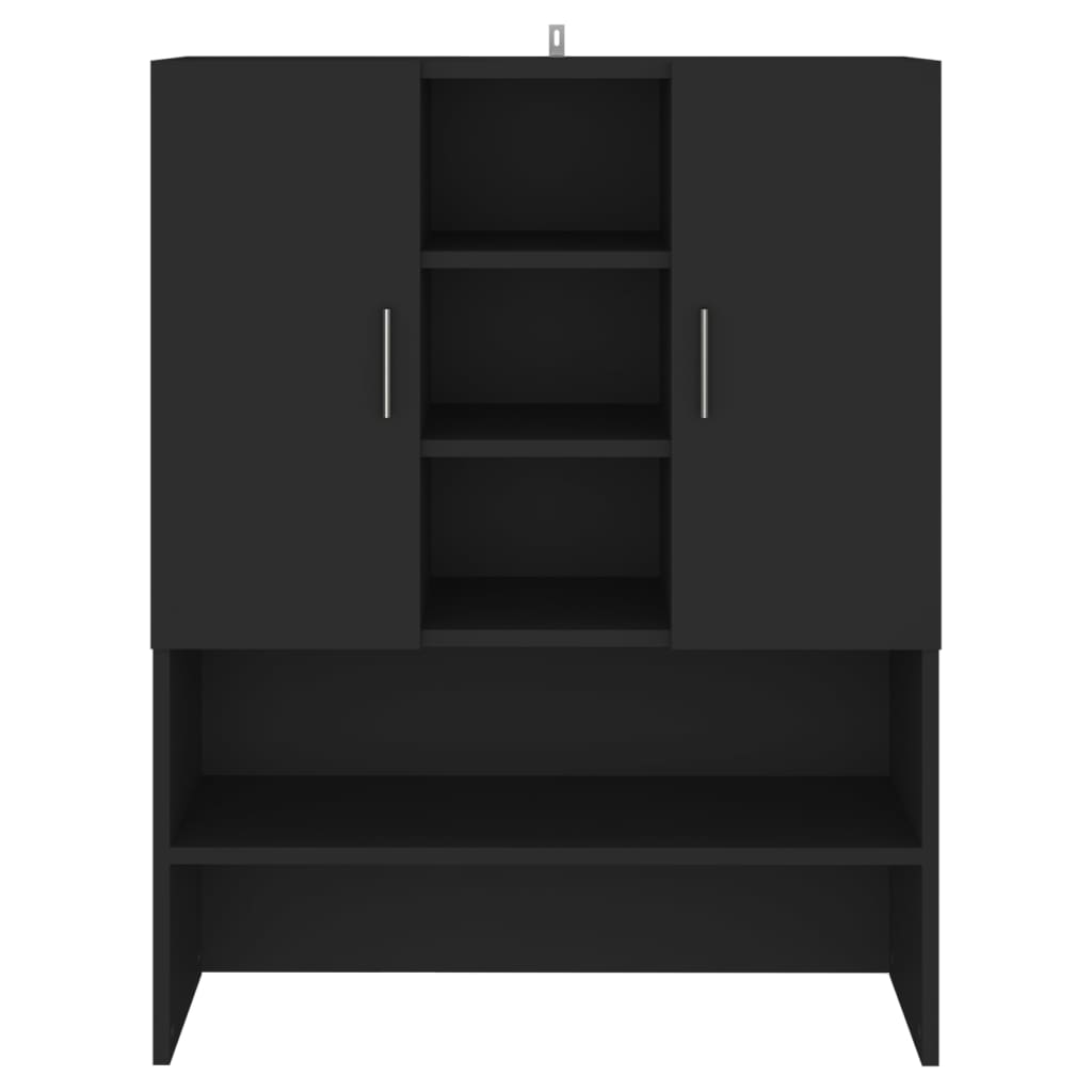 Wasmachinekast 70,5X25,5X90 Cm Zwart