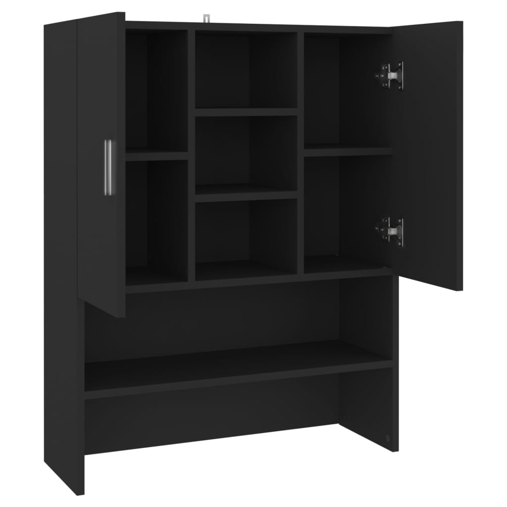 Wasmachinekast 70,5X25,5X90 Cm Zwart