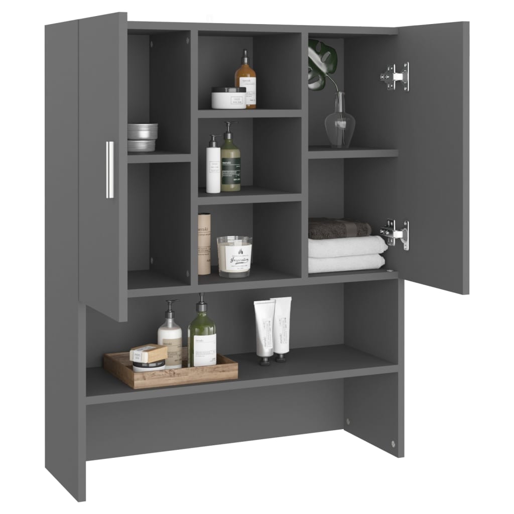Wasmachinekast 70,5X25,5X90 Cm Grijs