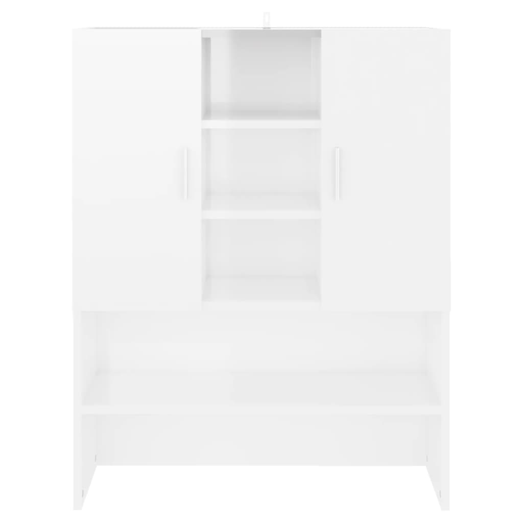 Wasmachinekast 70,5X25,5X90 Cm Hoogglans Wit