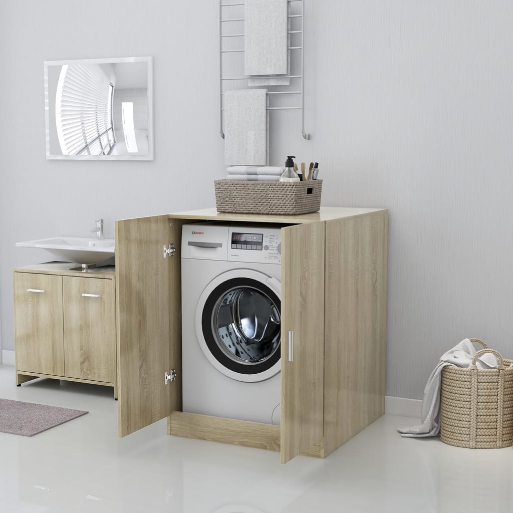 Wasmachinekast 71X71,5X91,5 Cm Sonoma Eikenkleurig