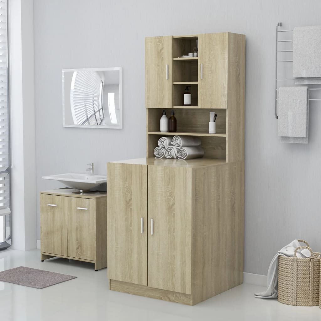 Wasmachinekast 71X71,5X91,5 Cm Sonoma Eikenkleurig