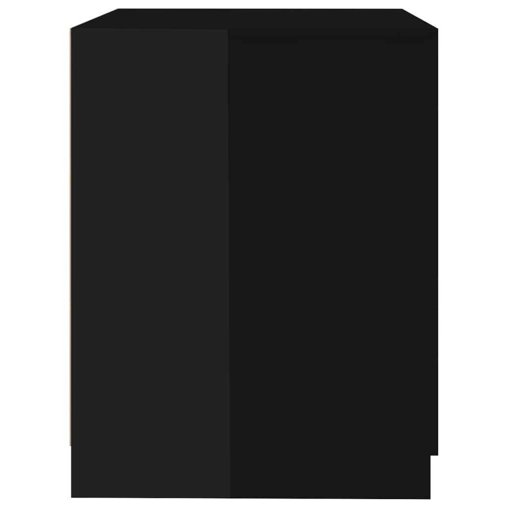 Wasmachinekast 71X71,5X91,5 Cm Hoogglans Zwart