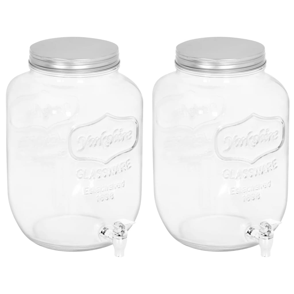 Drankdispensers 2 St 8050 Ml Glas