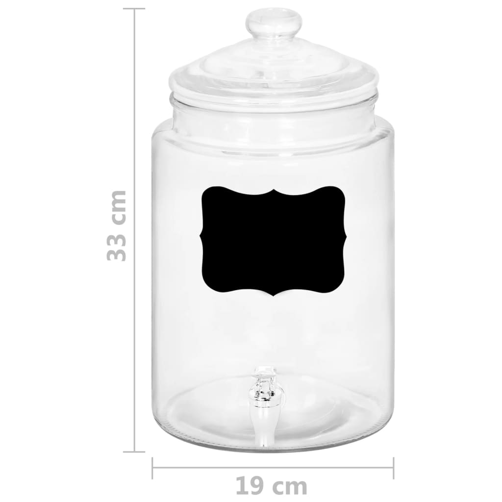 Drankdispenser Met Sticker 5800 Ml Glas