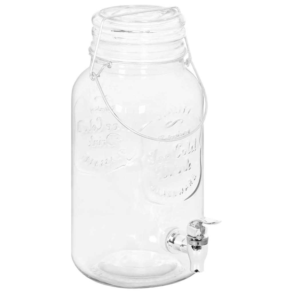 Drankdispensers 2 St 3800 Ml Glas