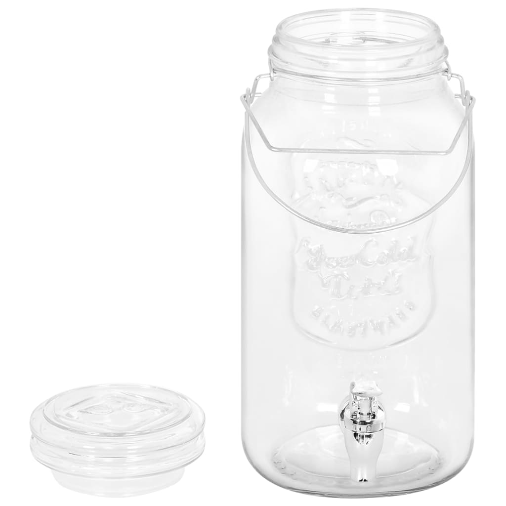 Drankdispensers 2 St 3800 Ml Glas