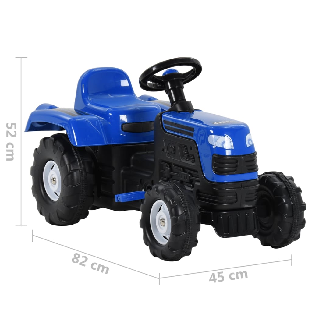 Speelgoedtractor Met Pedalen Blauw