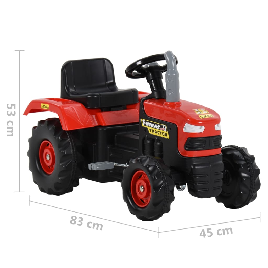 Traptractor Rood En Zwart