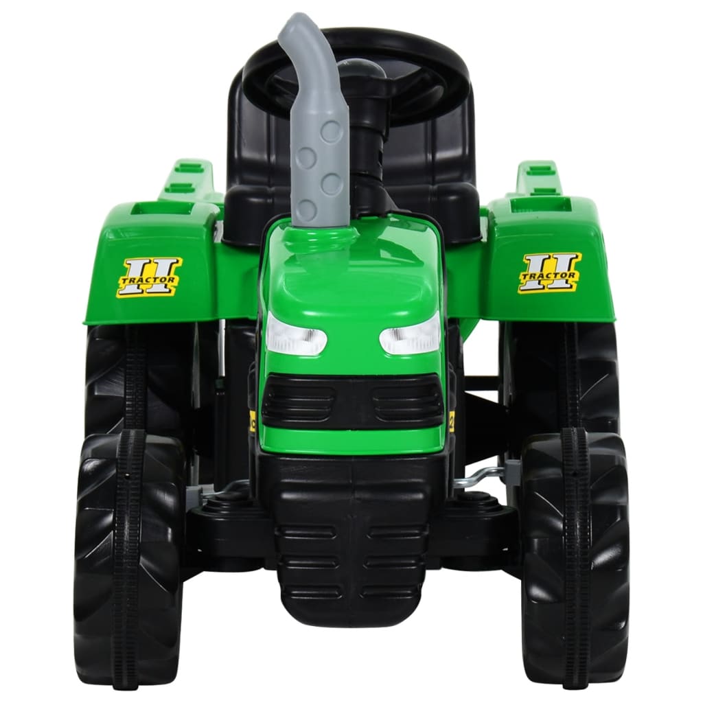 Traptractor Met Aanhanger Groen En Zwart