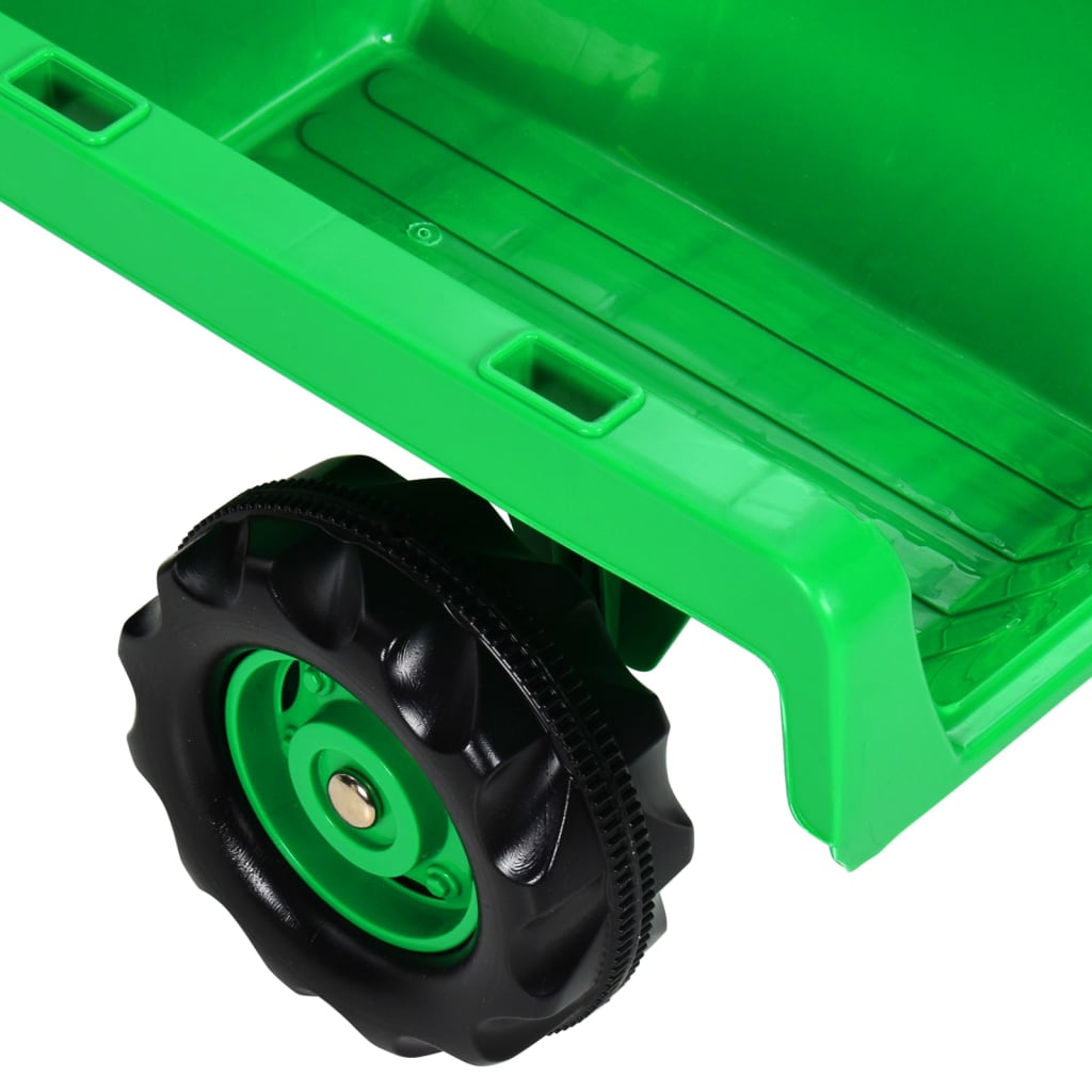Traptractor Met Aanhanger Groen En Zwart