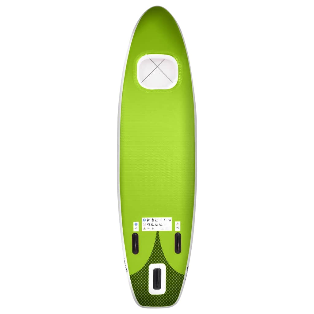 Stand Up Paddleboardset Opblaasbaar 300X76X10 Cm Groen