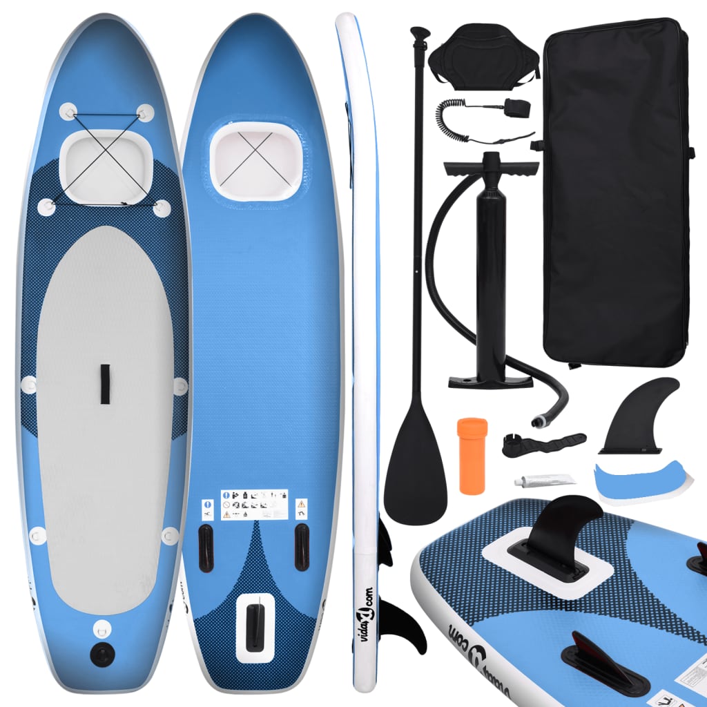 Stand Up Paddleboardset Opblaasbaar 360X81X10 Cm Zeeblauw