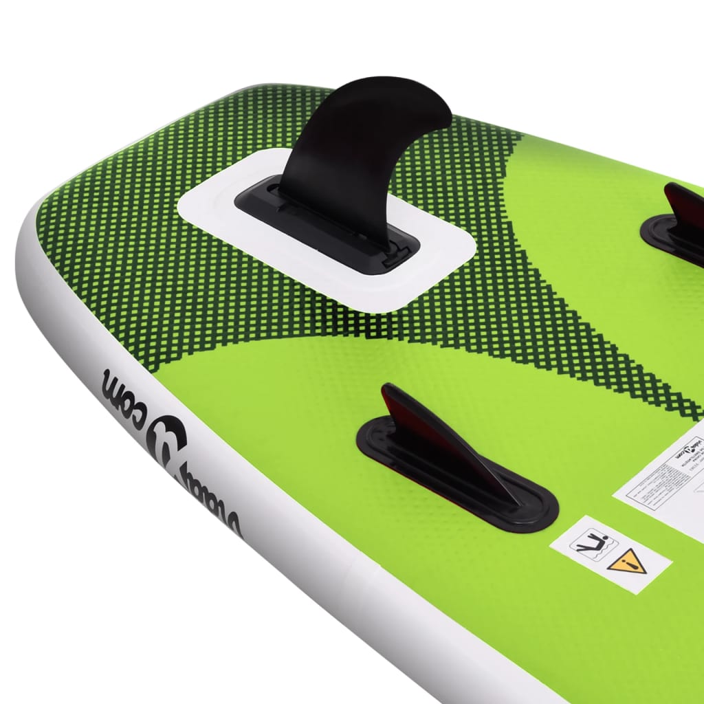 Stand Up Paddleboardset Opblaasbaar 360X81X10 Cm Groen