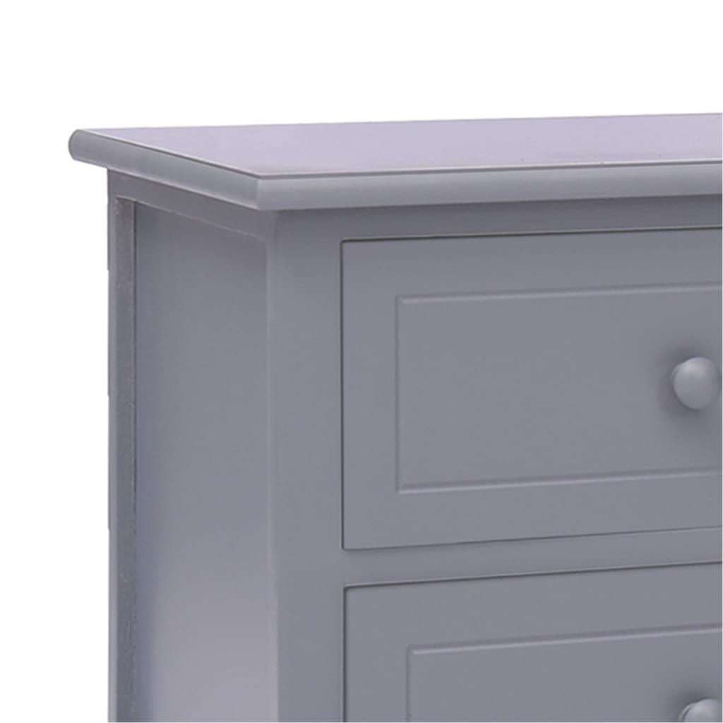 Tv-Meubel 108X30X40 Cm Massief Paulowniahout Donkergrijs