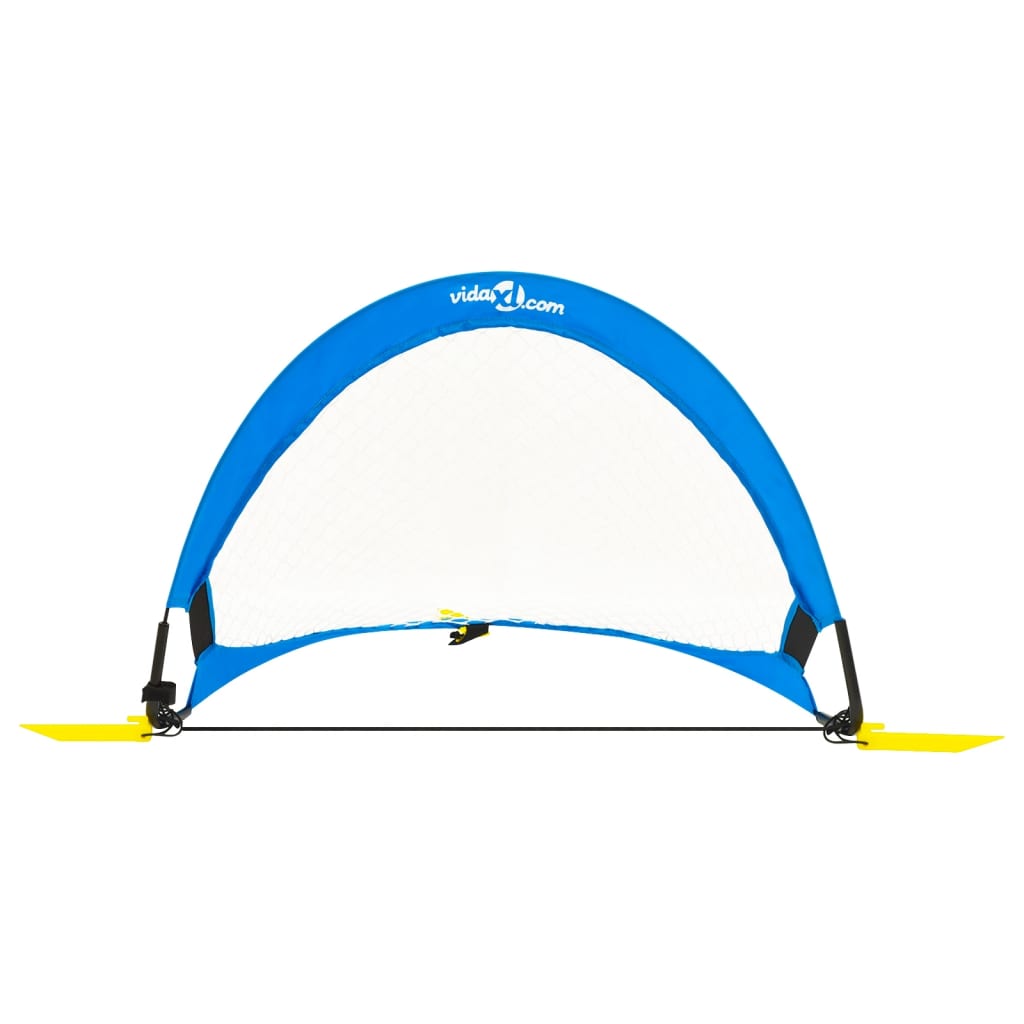 2 St Kindervoetbaldoelen Met Opbergtas 75,5X46X48 Cm
