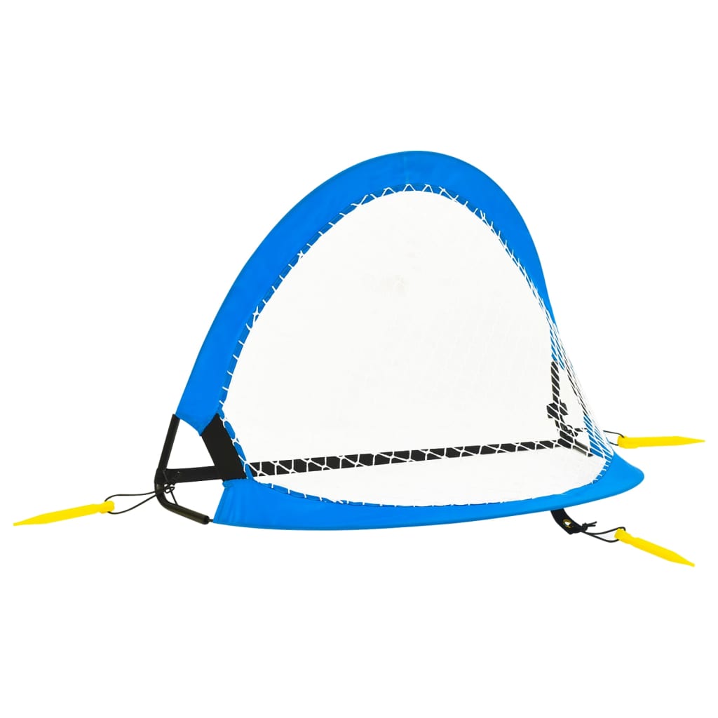 2 St Kindervoetbaldoelen Met Opbergtas 75,5X46X48 Cm
