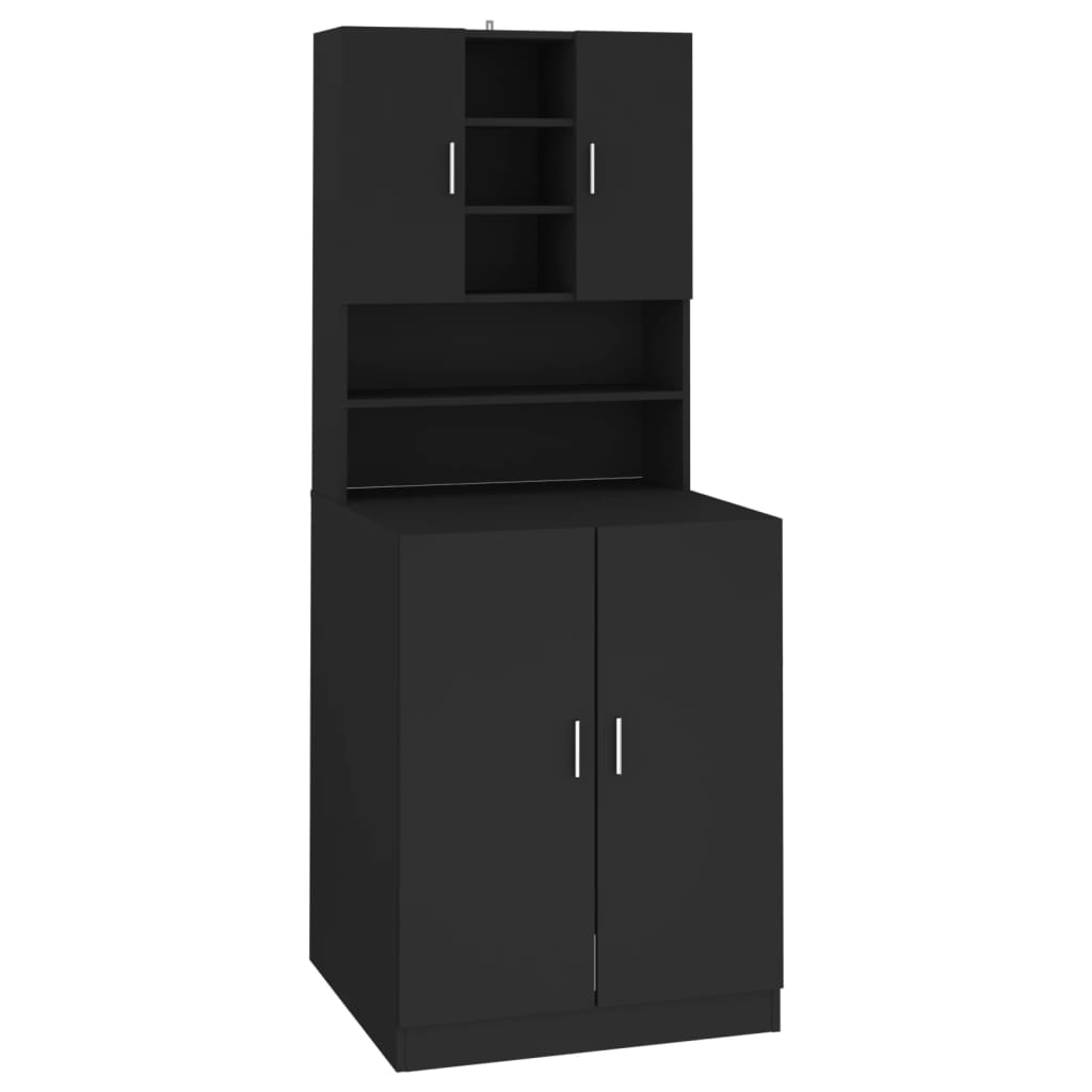 Wasmachinekast Zwart