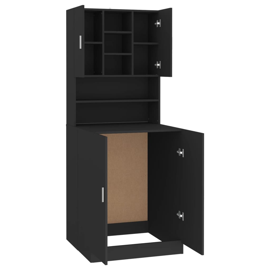 Wasmachinekast Zwart