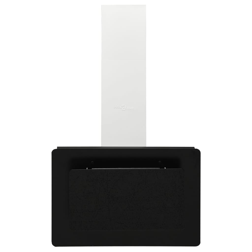 Wandafzuigkap 60 Cm Roestvrij Staal En Gehard Glas Zwart