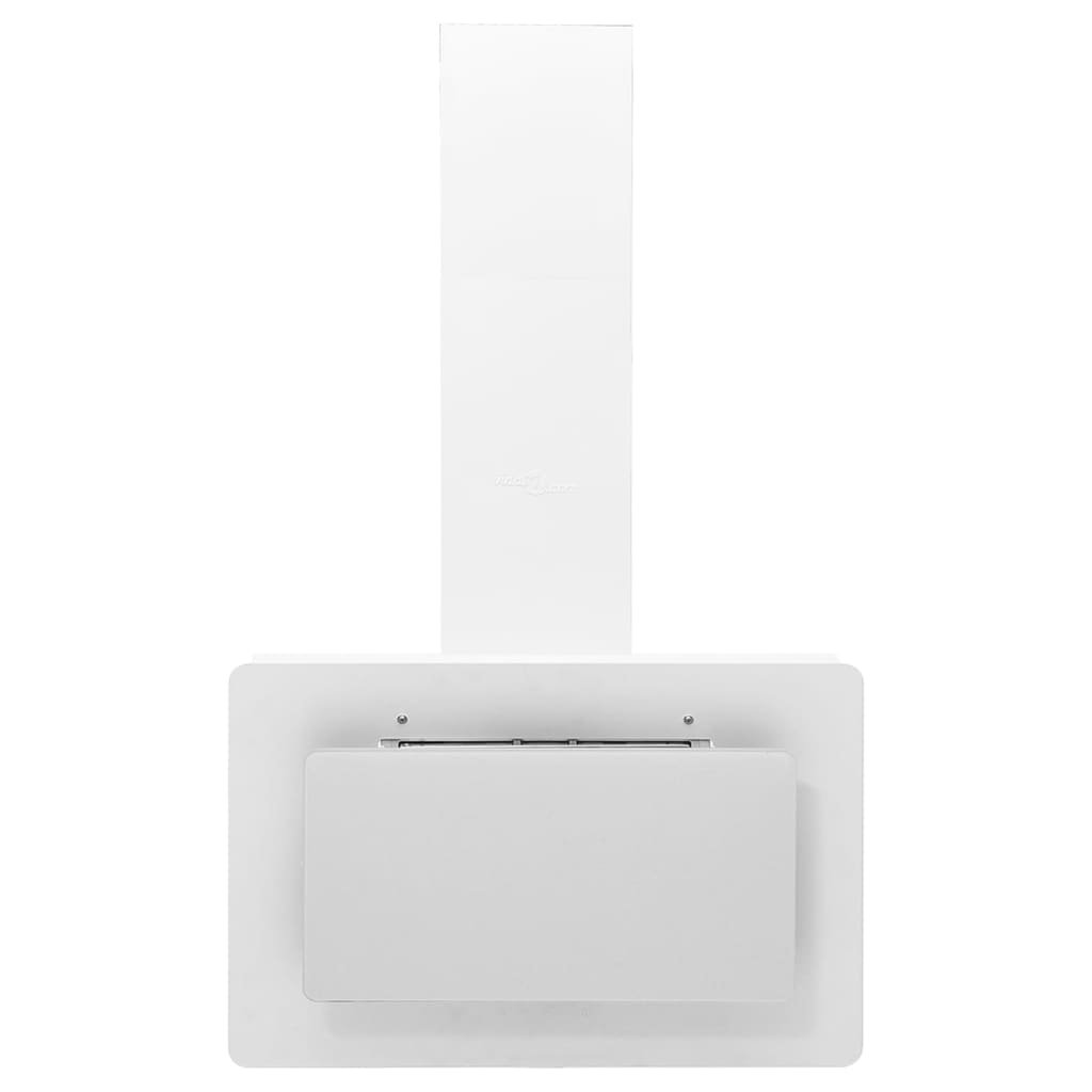 Wandafzuigkap 60 Cm Roestvrij Staal En Gehard Glas Wit