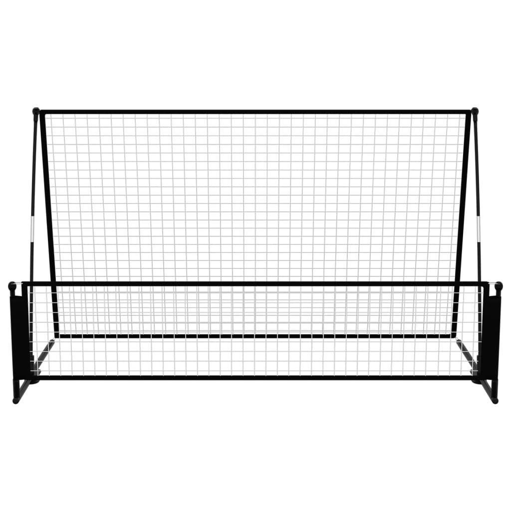 Voetbalrebounder/Voetbaldoel 2-In-1 202X104X120 Cm Staal