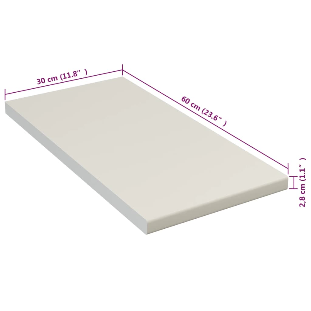 Aanrechtblad 30X60X2,8 Cm Spaanplaat Crèmekleurig