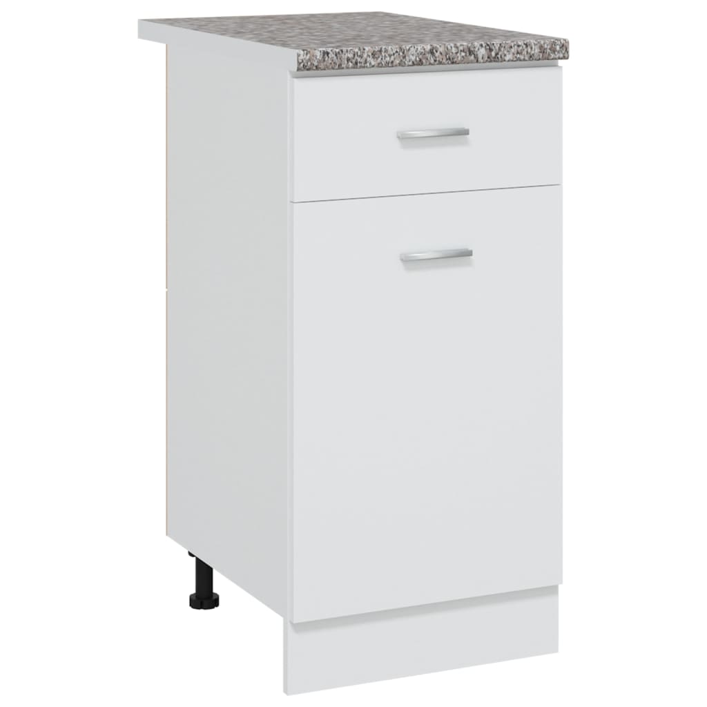 Aanrechtblad 40X60X2,8 Cm Spaanplaat Grijs Met Graniettextuur