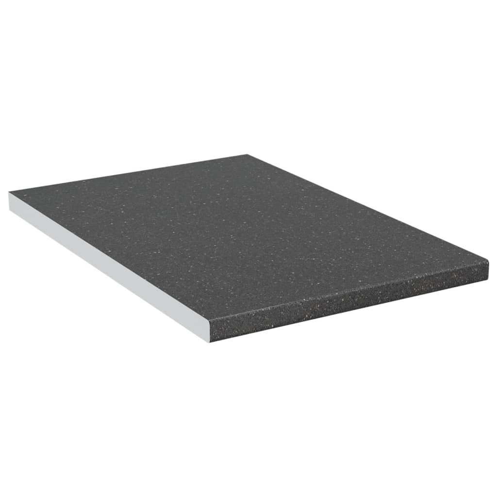 Aanrechtblad 40X60X2,8 Cm Spaanplaat Zwart Met Graniettextuur