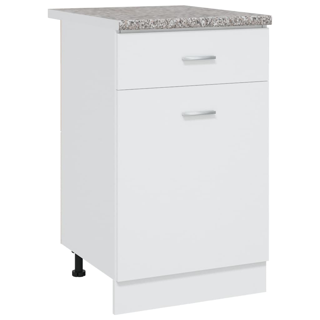Aanrechtblad 50X60X2,8 Cm Spaanplaat Grijs Met Graniettextuur