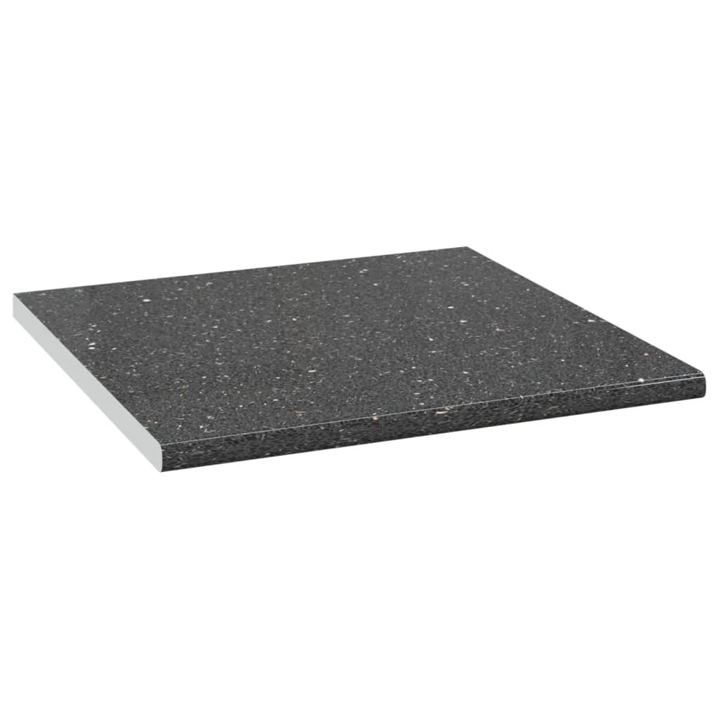 Aanrechtblad 60X60X2,8 Cm Spaanplaat Zwart Met Graniettextuur