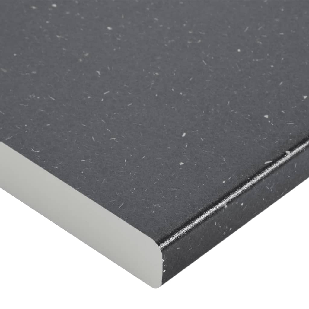 Aanrechtblad 80X60X2,8 Cm Spaanplaat Zwart Met Graniettextuur