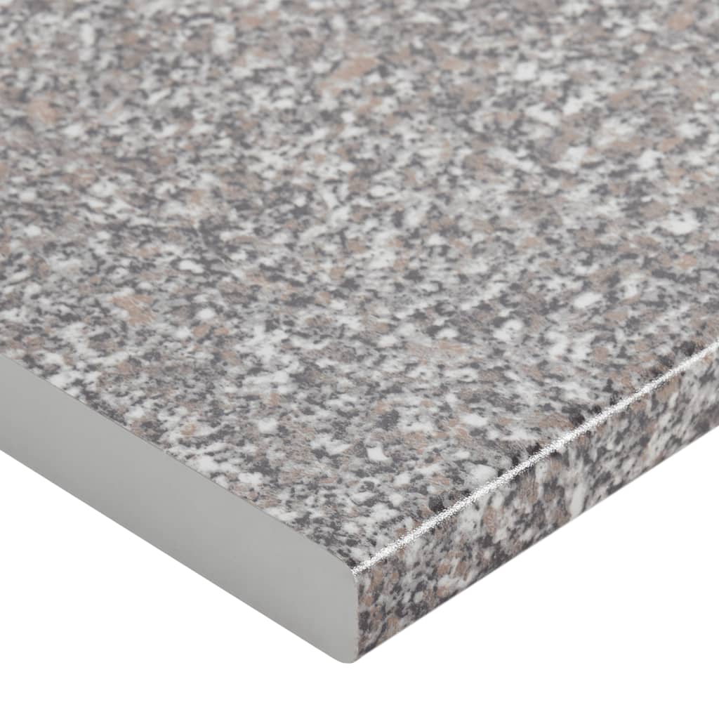 Aanrechtblad 100X60X2,8 Cm Spaanplaat Grijs Met Graniettextuur