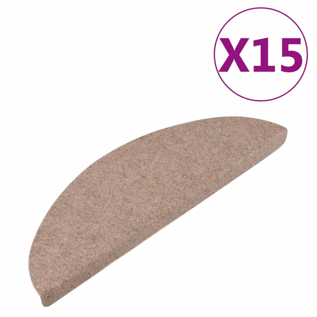 Trapmatten Zelfklevend 15 St 65X25 Cm Beige