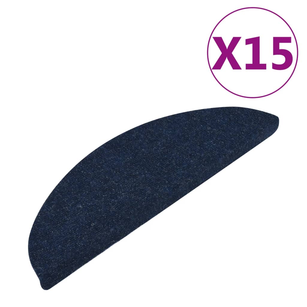 Trapmatten Zelfklevend 15 St 65X26 Cm Blauw