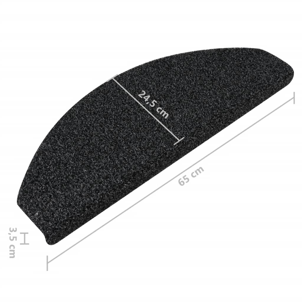 Trapmatten Voor Buiten 5 St Anti-Slip 65X28 Cm Antracietkleurig