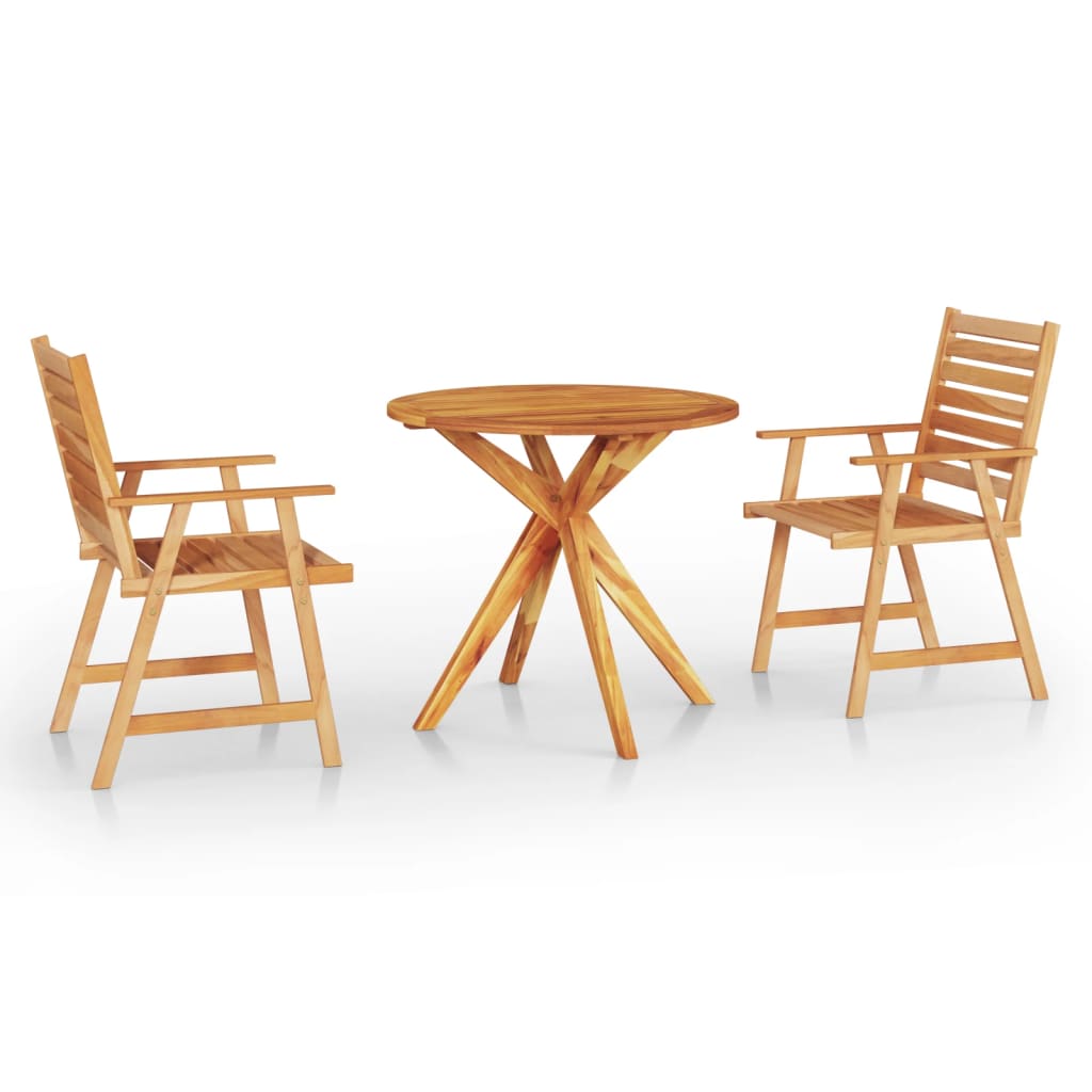 3-Delige Tuinset Massief Acaciahout