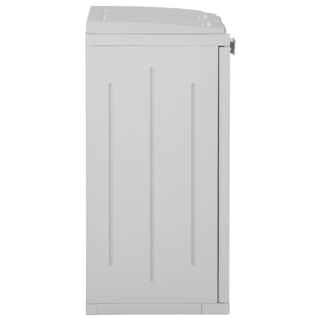 Vuilnisbak Met 2 Deuren 65X45X88 Cm Pp Grijs