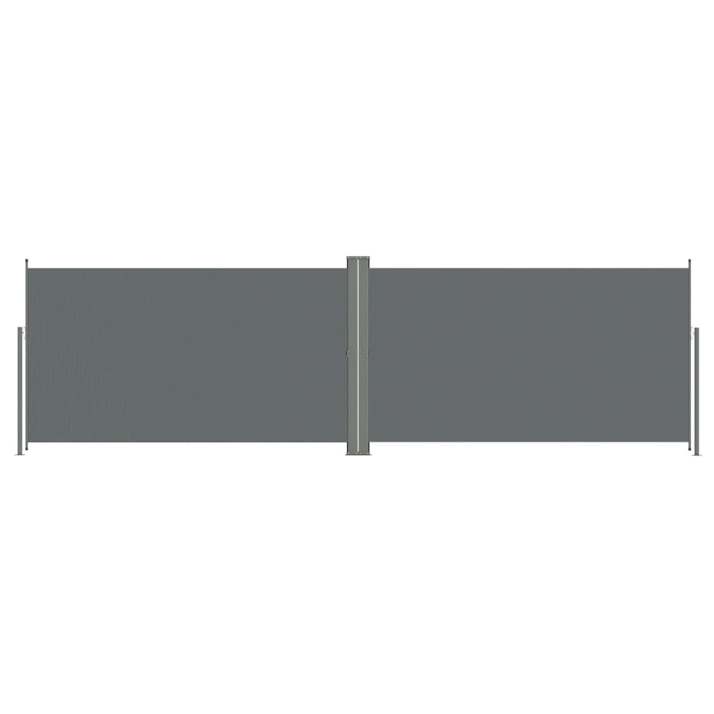 Windscherm Uittrekbaar 160X600 Cm Antracietkleurig